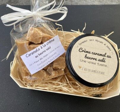 Crème caramel au beurre et caramels au beurre salé (cadeau)