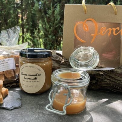 sac cadeau :Crème caramels au beurre salé (Merci )