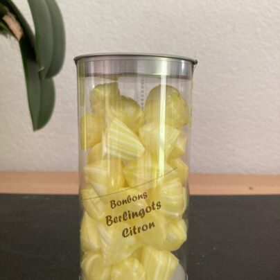 Boîte de bonbons berlingots au citron