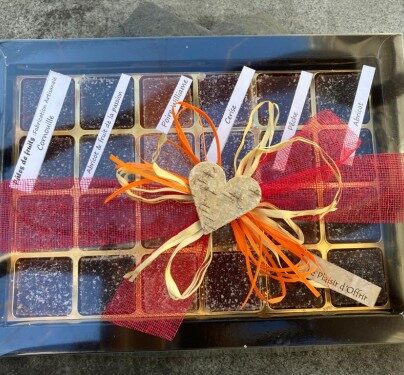 Boîte cadeau de pâtes de fruits 4 sortes